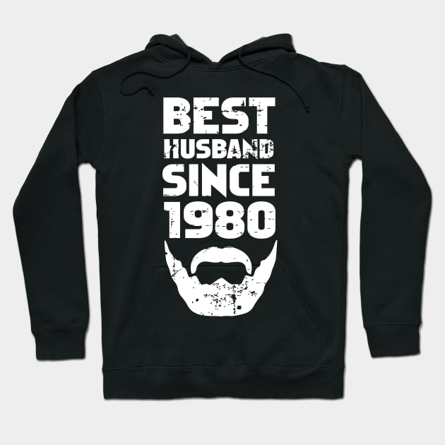 40th Anniversary Gift For Him Best Husband Since 1980 T-Shirt Hoodie by RW